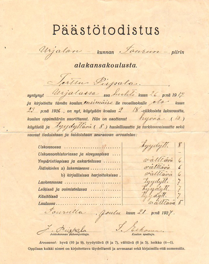 paastotodistus